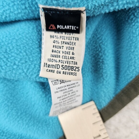 90s LL Bean Trail Fleece Large Blue Half Zip Pullover Gorpcore Vtg Sweatshirt - Picture 10 of 12